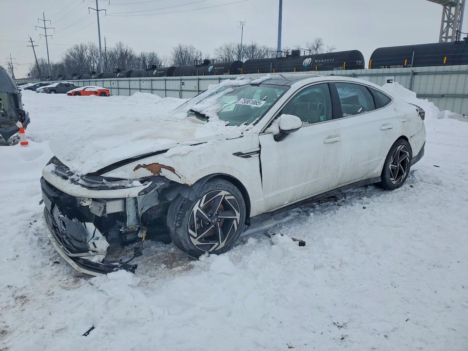 2024 Hyundai Sonata VIN KMHL14JA4RA362036 COPART salvage auction — FRONT END, Oh - Cert Of Title-Salvage, sold $6,700 on 2026-07-07 (photo 1)