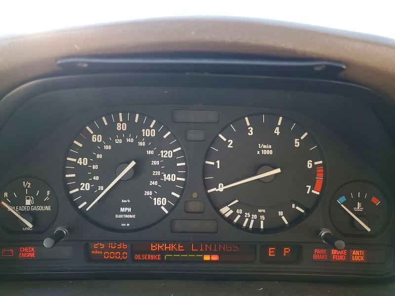 1991 BMW 5er VIN WBAHD2314MBF72092 COPART salvage auction — MINOR DENT/SCRATCHES, Ca - Salvage Acquisition Billofsale, sold $650 on 2026-07-10 (photo 9)
