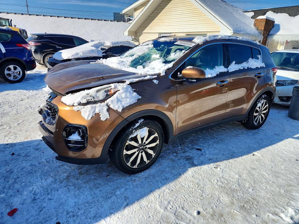 2017 Kia Sportage VIN KNDPN3AC9H7108243 COPART salvage auction — FRONT END, Oh - Cert Of Title-Salvage, sold $1,750 on 2026-07-08 (photo 1)