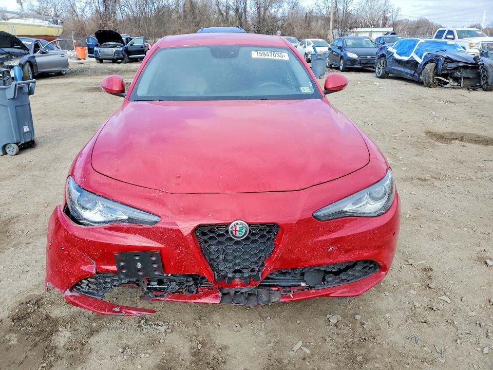 2019 Alfa romeo Giulia VIN ZARFANBN0K7622157 COPART salvage auction — FRONT END, Id - Salvage Certificate Of Title, sold $2,800 on 2026-07-07 (photo 5)