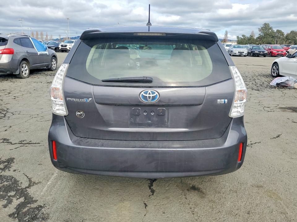 2014 Toyota Prius v VIN JTDZN3EU9EJ006967 COPART salvage auction — FRONT END, Ca - Salvage Certificate, sold $1,150 on 2026-07-31 (photo 6)