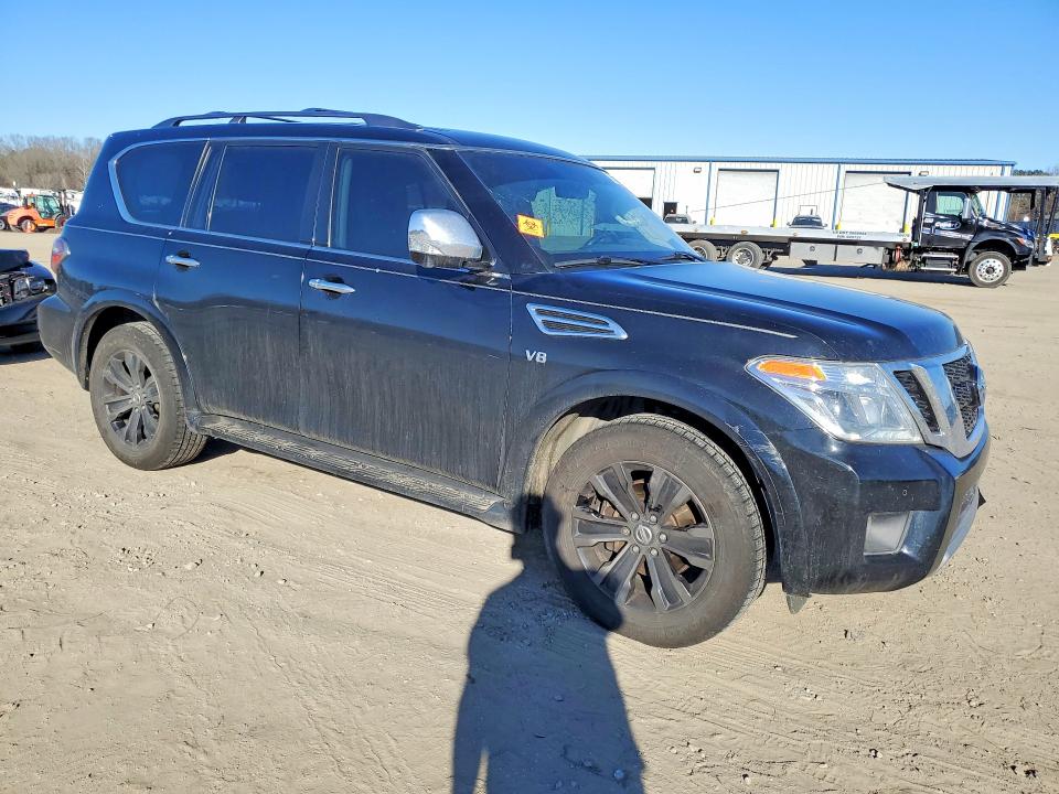 2019 Nissan Armada VIN JN8AY2NF8K9351845 COPART salvage auction — FRONT END, Ar - Cert Of Title-Salvage, sold $4,450 on 2026-07-13 (photo 4)