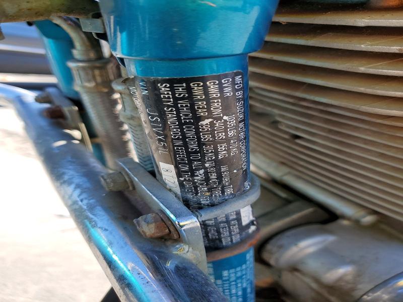 1996 Suzuki Vs1400 VIN JS1VX51L8T2103127 COPART salvage auction — NORMAL WEAR, Ky - Bill Of Sale/Part Only/No Titl, sold $150 on 2026-07-09 (photo 9)