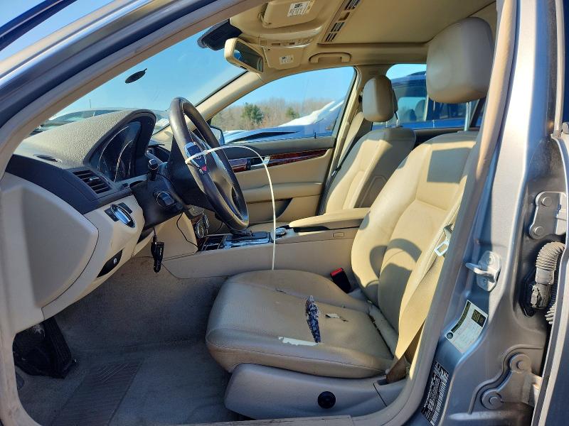 2011 Mercedes-benz C-klasse VIN WDDGF8BB4BR167007 COPART salvage auction — FRONT END, MA - CERT OF TITLE-RECONSTRCTD COLL, sold $125 on 2026-08-20 (photo 7)