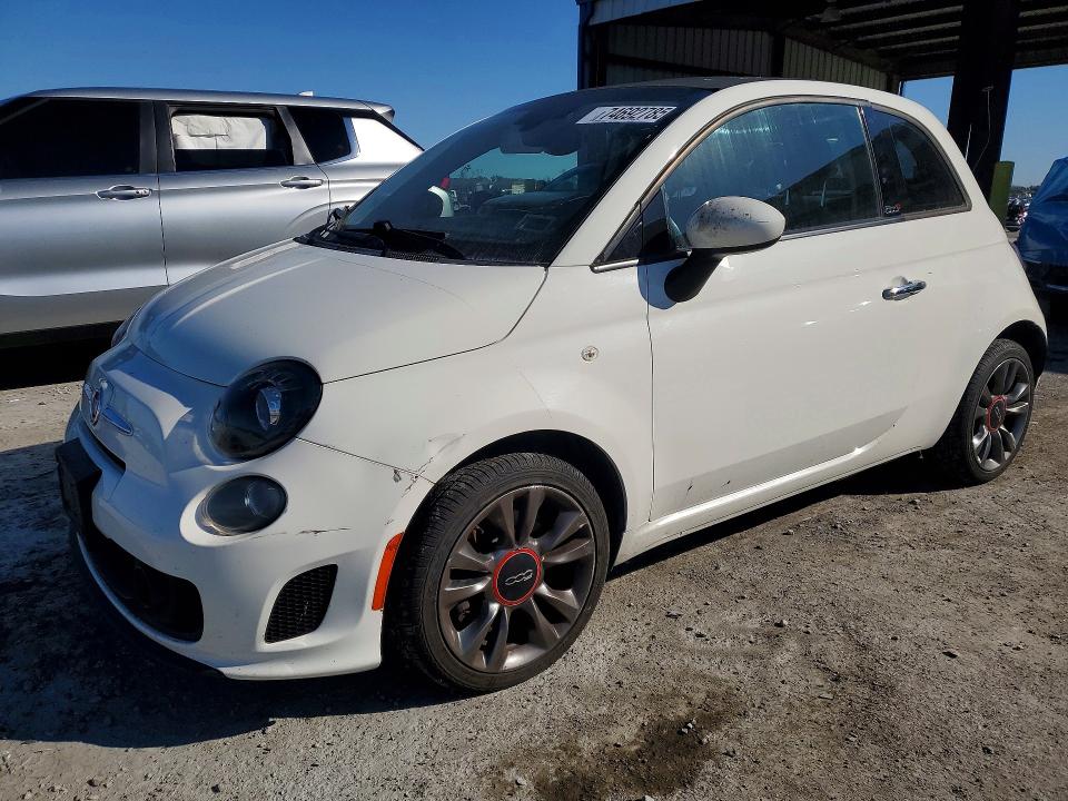 2018 Fiat 500 VIN 3C3CFFLH3JT412227 COPART salvage auction — SIDE, Fl - Cert Of Title Slvg Rebuildable, sold $1,350 on 2026-08-11 (photo 1)