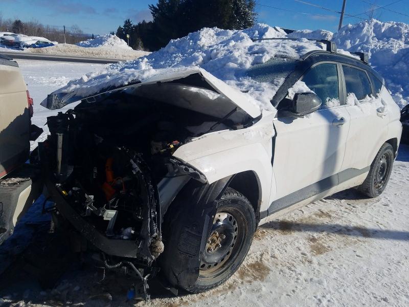 2025 Hyundai Kona VIN KM8HE3A67SU019905 COPART salvage auction — FRONT END, Qc - Gravement Accidente, sold $3,450 on 2026-07-07 (photo 1)