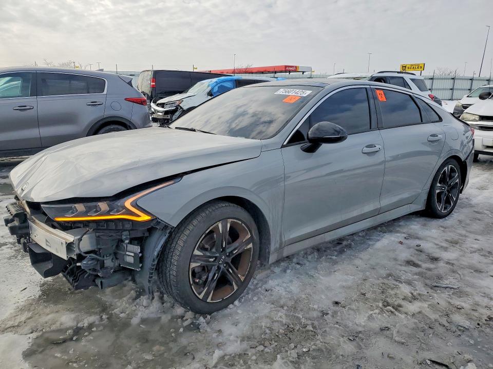 2021 Kia K5 VIN 5XXG64J24MG062980 COPART salvage auction — FRONT END, MO - CERT OF TITLE-REPOSSESSED, sold $6,300 on 2026-07-27 (photo 1)