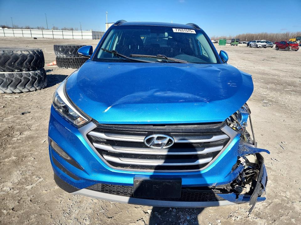 2018 Hyundai Tucson VIN KM8J33A28JU740110 COPART salvage auction — FRONT END, Il - Salvage Certificate, sold $3,350 on 2026-07-08 (photo 5)