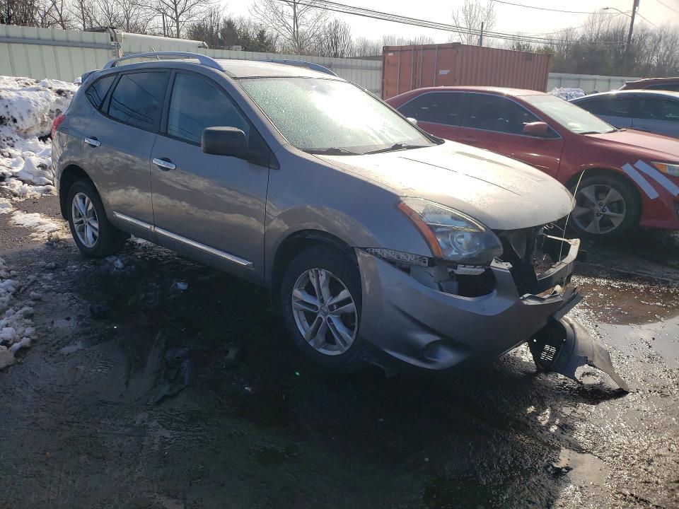 2015 Nissan Rogue VIN JN8AS5MV9FW253541 COPART salvage auction — FRONT END, Ct - Cert Of Title-Salvage, sold $825 on 2026-07-10 (photo 4)