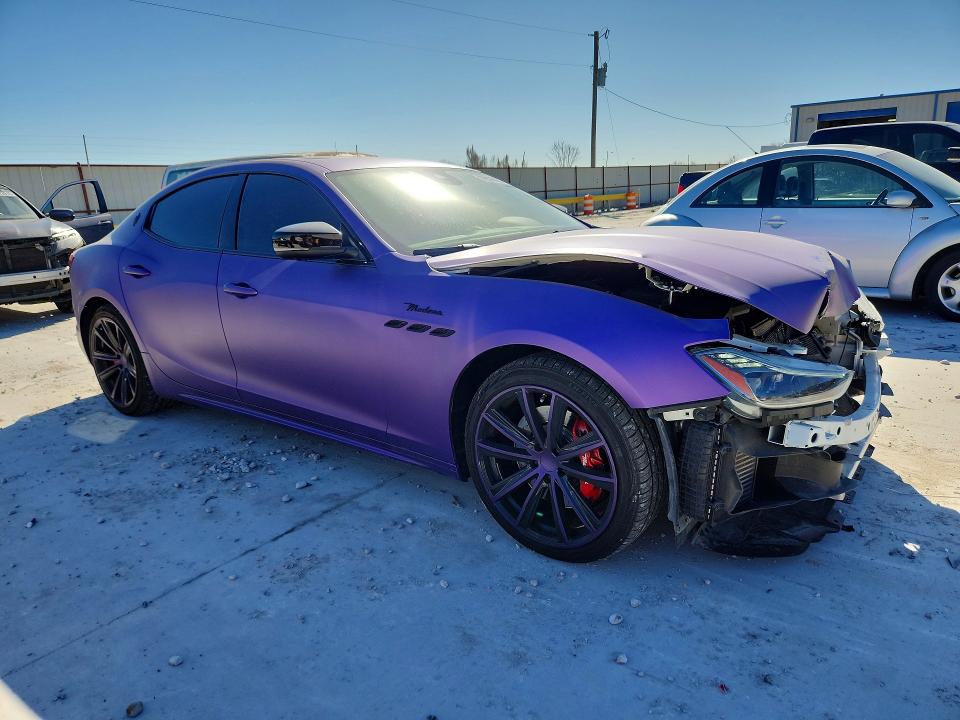 2022 Maserati Ghibli VIN ZAM57YSM3N1388967 COPART salvage auction — FRONT END, Tx - Salvage Vehicle Title, sold $2,250 on 2026-07-28 (photo 4)