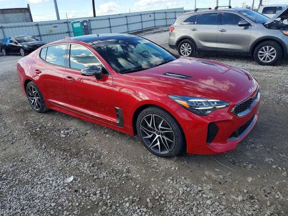 2022 Kia Stinger VIN KNAE35LD1N6109495 COPART salvage auction — FRONT END, Oh - Cert Of Title-Salvage, sold $1,550 on 2026-07-21 (photo 4)