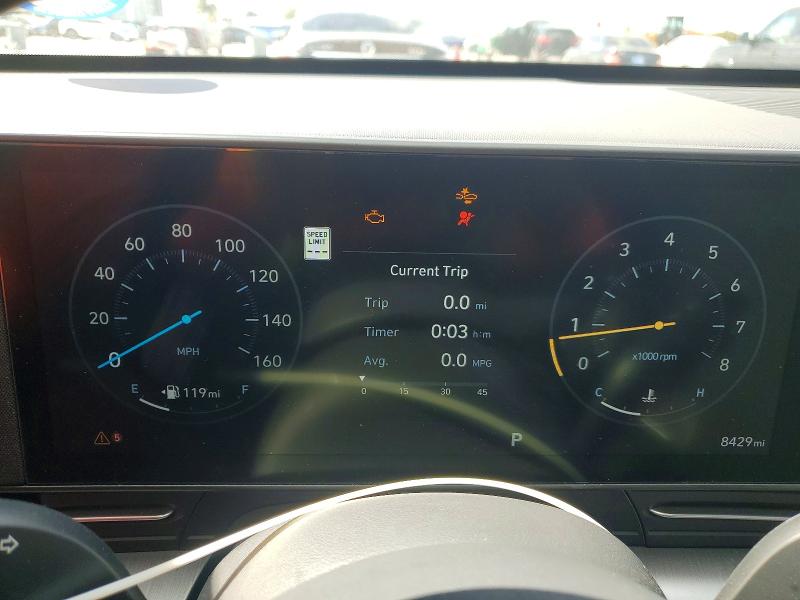 2024 Hyundai Kona VIN KM8HE3A33RU158171 COPART salvage auction — FRONT END, Salvage Title, sold $7,600 on 2026-08-18 (photo 9)