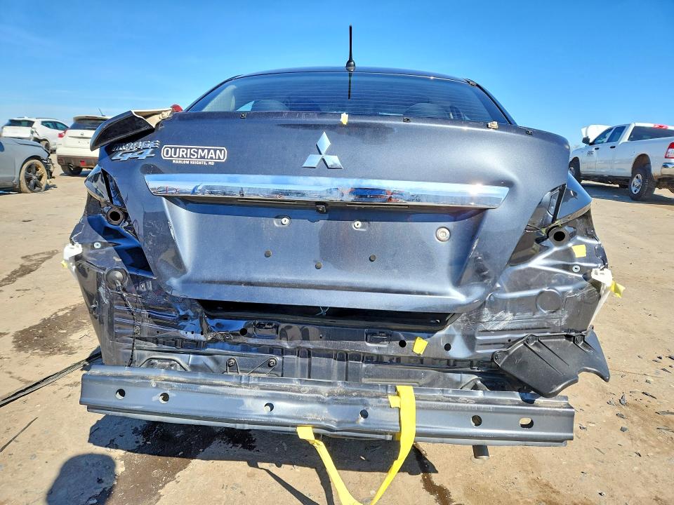 2024 Mitsubishi Mirage VIN ML32FUFJ3RHF15805 COPART salvage auction — REAR END, Md - Cert Of Salvage < 75% Damage, sold $200 on 2026-07-29 (photo 6)