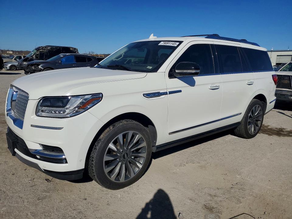 2021 Lincoln Navigator VIN 5LMJJ2LT9MEL19515 COPART salvage auction — FRONT END, Mo - Salvage Certificate Of Title, sold $15,900 on 2026-07-28 (photo 1)