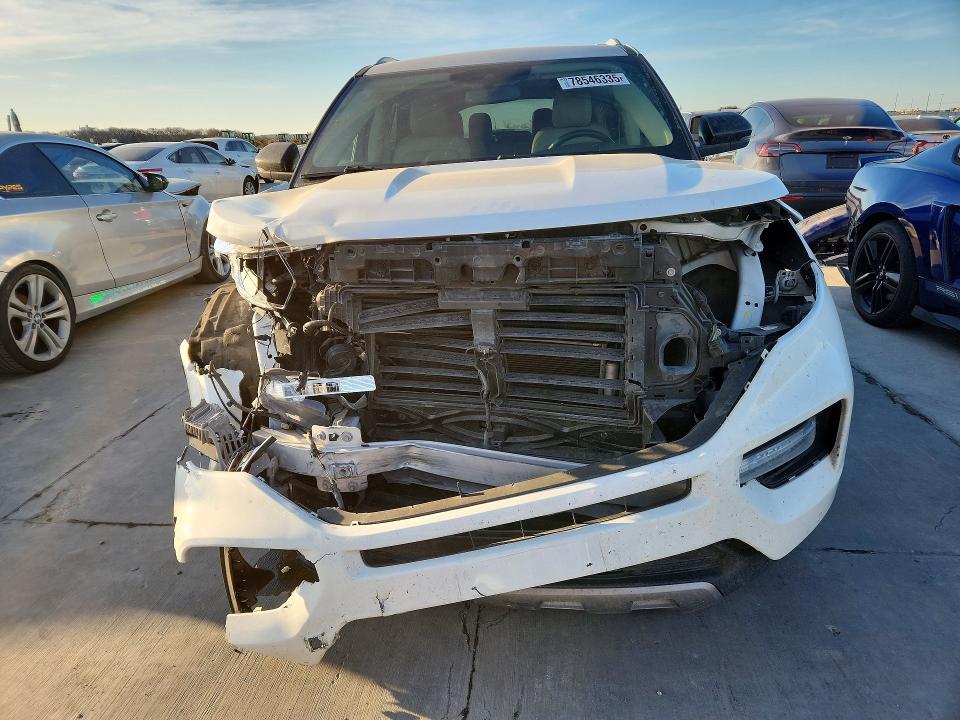 2020 Ford Explorer VIN 1FMSK7FH2LGA14367 COPART salvage auction — FRONT END, Tx - Salvage Vehicle Title, sold $3,900 on 2026-07-09 (photo 5)