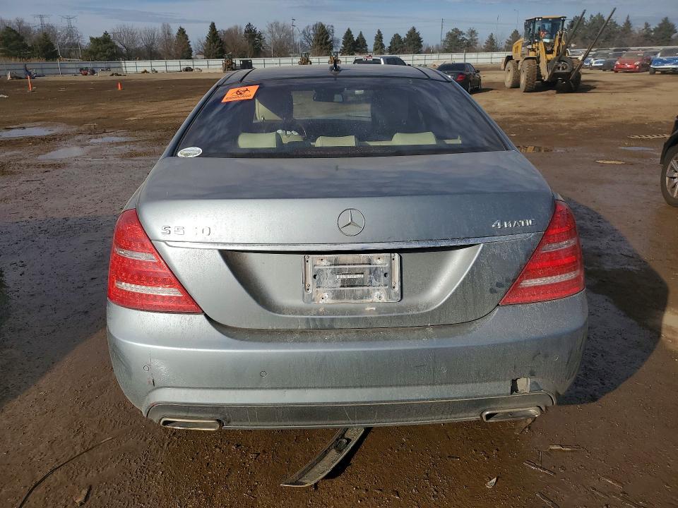 2012 Mercedes-benz S-klasse VIN WDDNG9EB9CA455868 COPART salvage auction — FRONT END, Il - Salvage Certificate, sold $800 on 2026-08-20 (photo 6)