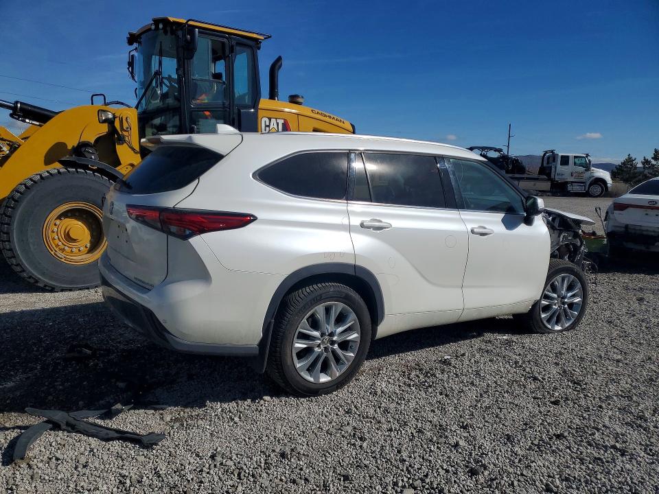 2020 Toyota Highlander VIN 5TDDZRBH6LS050935 COPART salvage auction — FRONT END, Nv - Salvage Title, sold $13,500 on 2026-07-16 (photo 3)