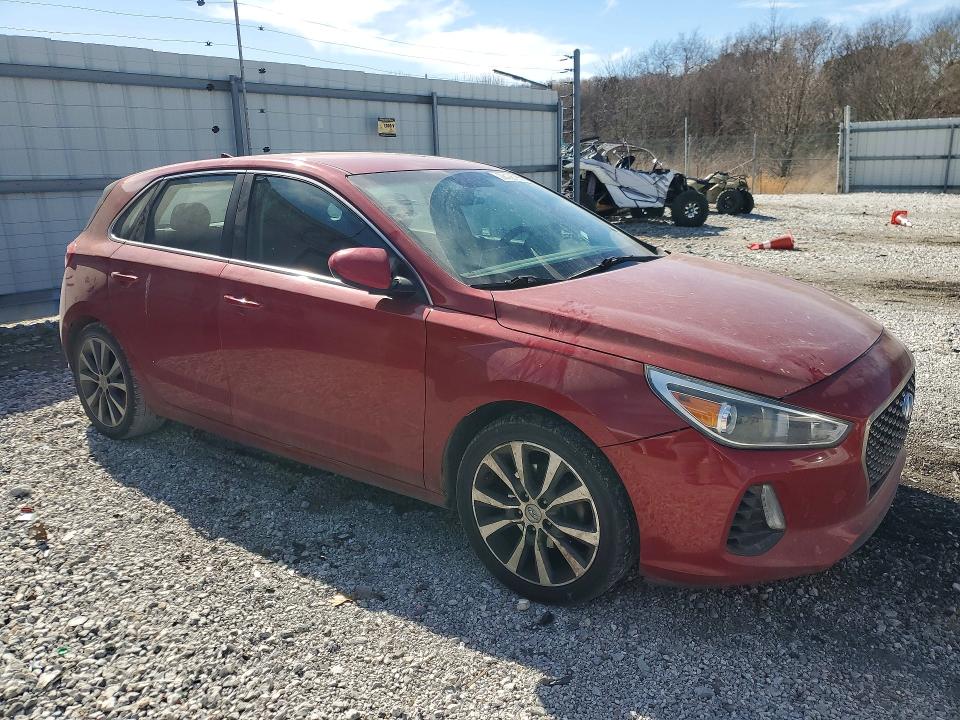 2018 Hyundai Elantra VIN KMHH35LE0JU043810 COPART salvage auction — HAIL, Ar - Cert Of Title-Salvage, sold $2,200 on 2026-07-06 (photo 4)