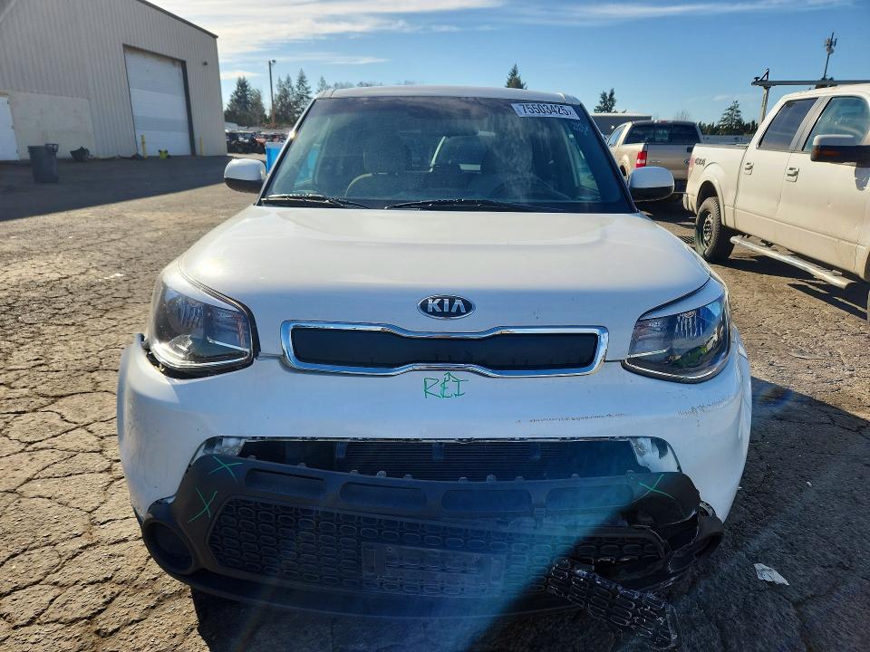 2016 Kia Soul VIN KNDJN2A24G7357796 COPART salvage auction — REAR END, Or - Salvage Title Certificate, sold $1,400 on 2026-07-06 (photo 5)