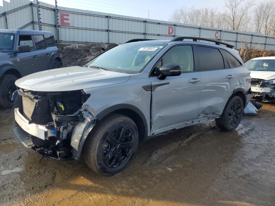 2023 Kia Sorento VIN 5XYRLDLCXPG164145 COPART salvage auction — FRONT END, Mi - Certificate Of Title, sold $8,500 on 2026-07-08 (photo 1)
