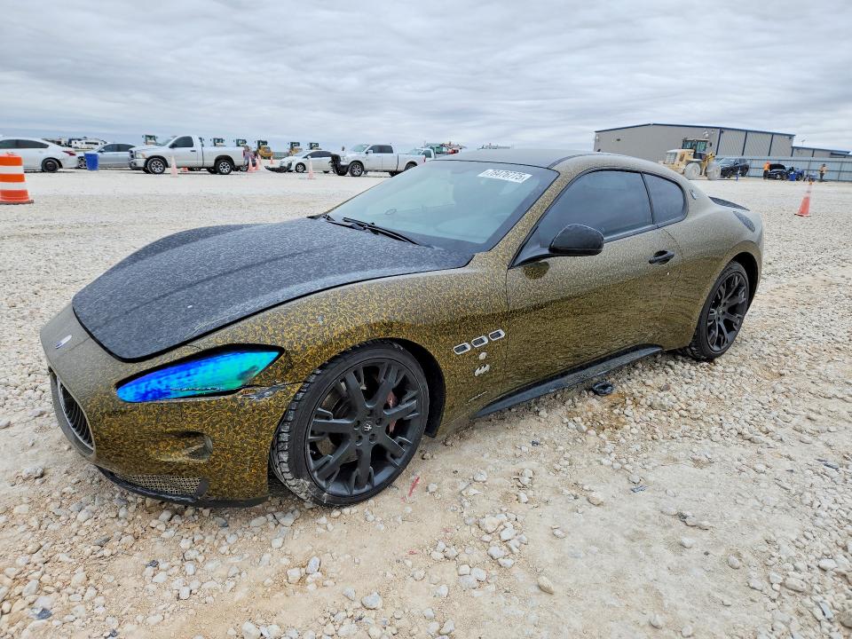 2011 Maserati Granturismo VIN ZAM45KLA7B0057670 COPART salvage auction — FRONT END, Tx - Certificate Of Title, sold $3,200 on 2026-07-30 (photo 1)