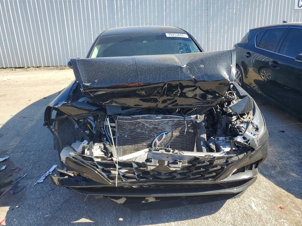 2021 Hyundai Sonata VIN KMHL64JA4MA151641 COPART salvage auction — FRONT END, Id - Salvage Certificate Of Title, sold $1,650 on 2026-07-02 (photo 5)