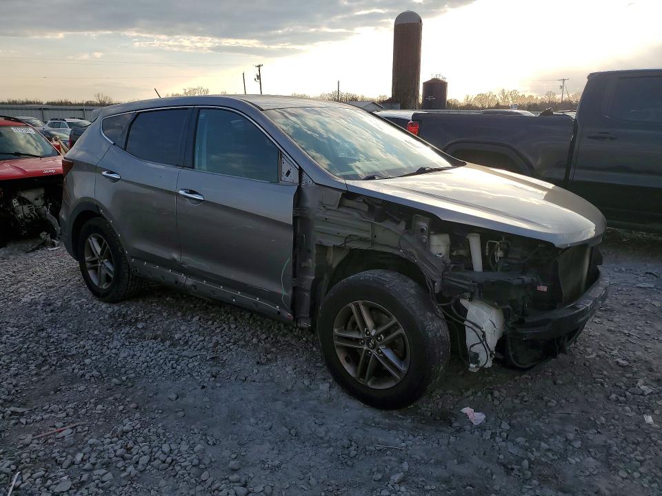 2018 Hyundai Santa fe VIN 5XYZT3LB4JG567840 COPART salvage auction — FRONT END, Al - Cert Of Title-Salvage Title, sold $100 on 2026-07-16 (photo 4)