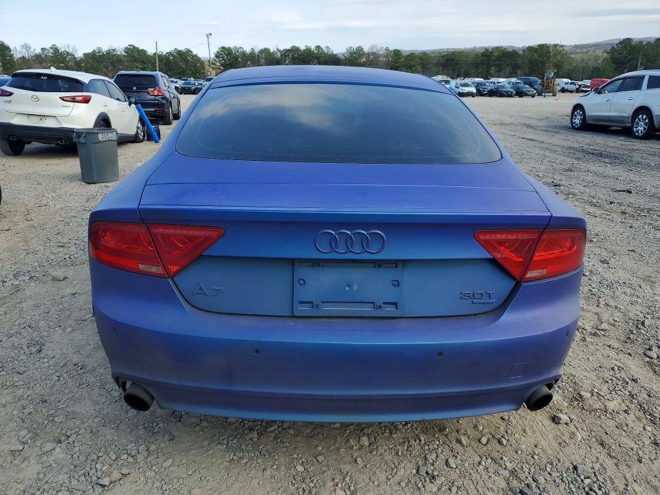 2015 Audi A7 VIN WAUWGAFC1FN004192 COPART salvage auction — REAR END, Wv - Salvage Certificate, sold $500 on 2026-07-07 (photo 6)