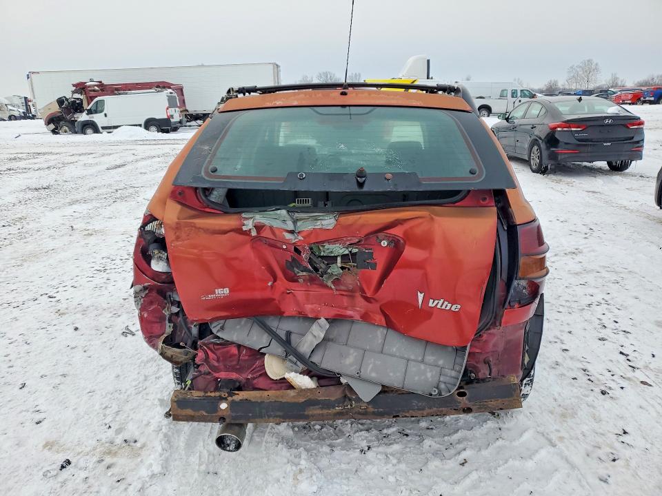 2004 Pontiac Vibe VIN 5Y2SL628X4Z418640 COPART salvage auction — REAR END, In - Bill Of Sale - Parts Only, sold $225 on 2026-07-21 (photo 6)