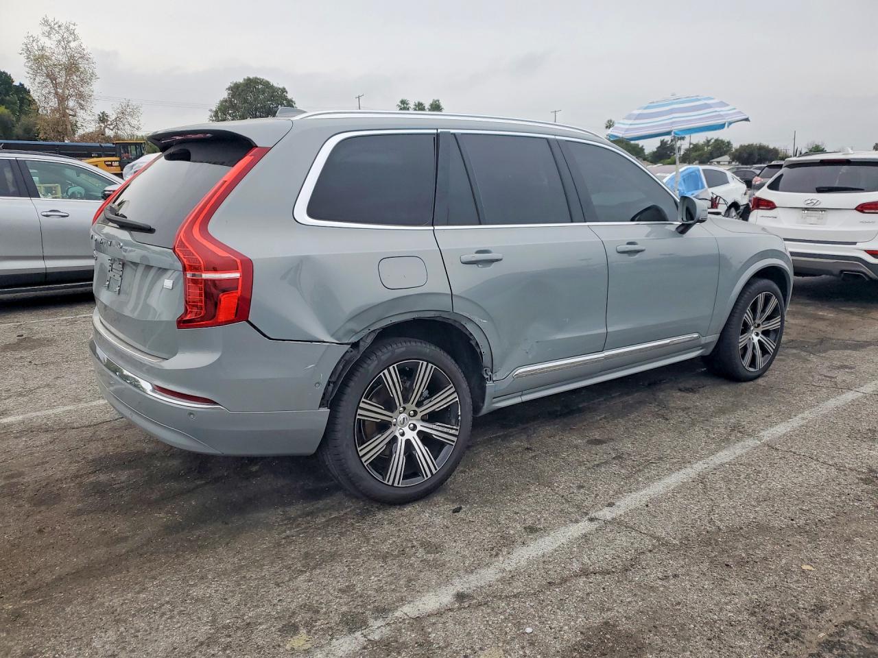 2024 Volvo XC90 VIN YV4H60CFXR1246074 COPART salvage auction — Rear End, CA - SALVAGE CERTIFICATE, sold $35,250 on 2026-07-10 (photo 3)