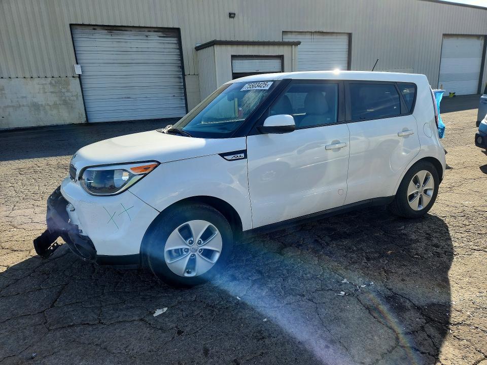 2016 Kia Soul VIN KNDJN2A24G7357796 COPART salvage auction — REAR END, Or - Salvage Title Certificate, sold $1,400 on 2026-07-06 (photo 1)