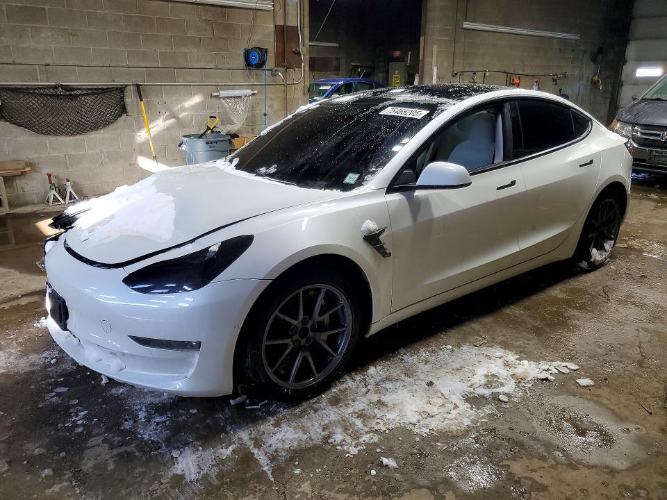 2021 Tesla Model 3 VIN 5YJ3E1EB0MF860325 COPART salvage auction — FRONT END, NY - MV907A-PARTS ONLY, sold $5,600 on 2026-07-27 (photo 1)