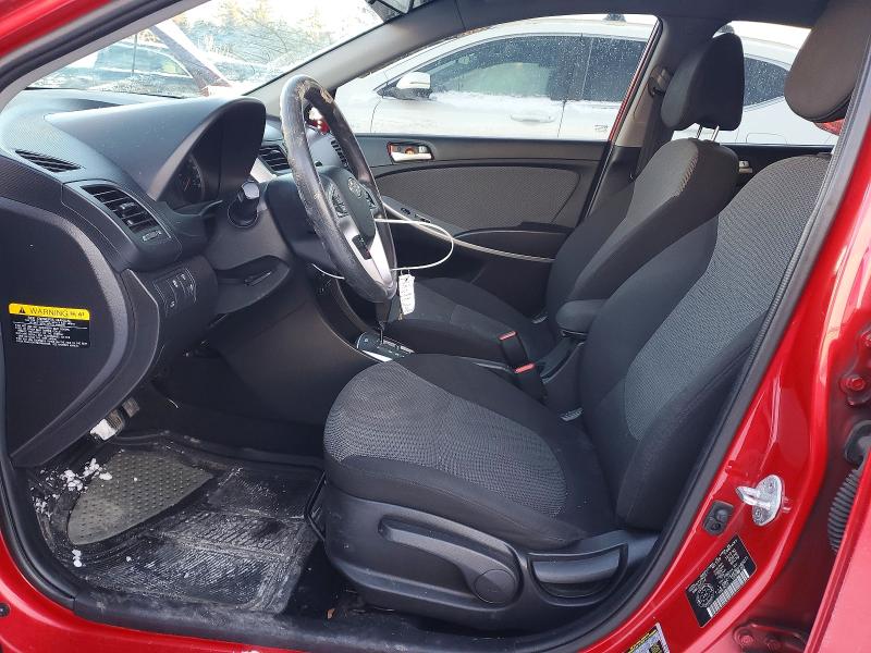 2014 Hyundai Accent VIN KMHCT5AE8EU166371 COPART salvage auction — FRONT END, Other, sold $625 on 2026-07-16 (photo 7)