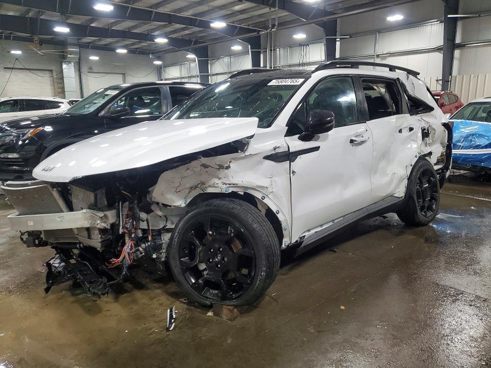 2025 Kia Sorento VIN 5XYRKDJF5SG390375 COPART salvage auction — FRONT END, Mn - Cert Of Title-Salvage, sold $300 on 2026-07-14 (photo 1)