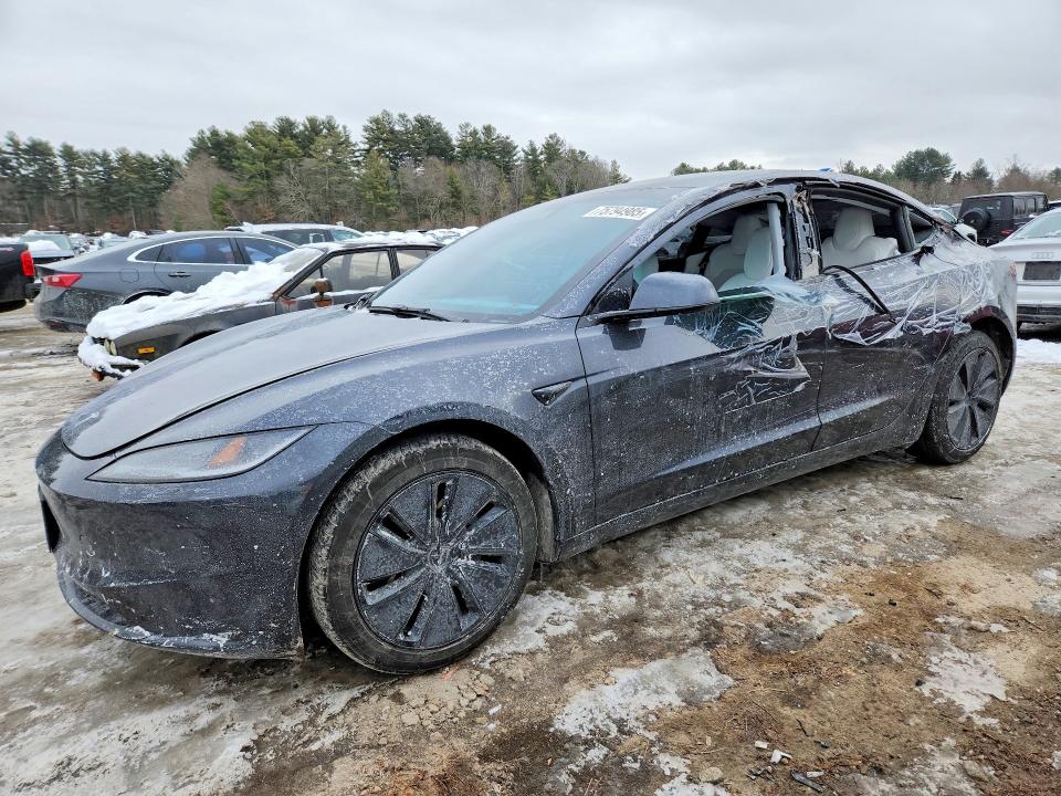 2025 Tesla Model 3 VIN 5YJ3E1EA1SF937899 COPART salvage auction — SIDE, Ca - Salvage Certificate, sold $6,400 on 2026-07-30 (photo 1)