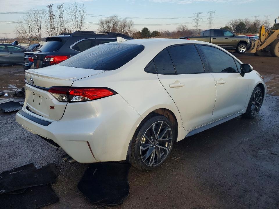 2022 Toyota Corolla VIN JTDS4MCE2NJ083587 COPART salvage auction — FRONT END, Il - Salvage Certificate, sold $3,400 on 2026-07-30 (photo 3)