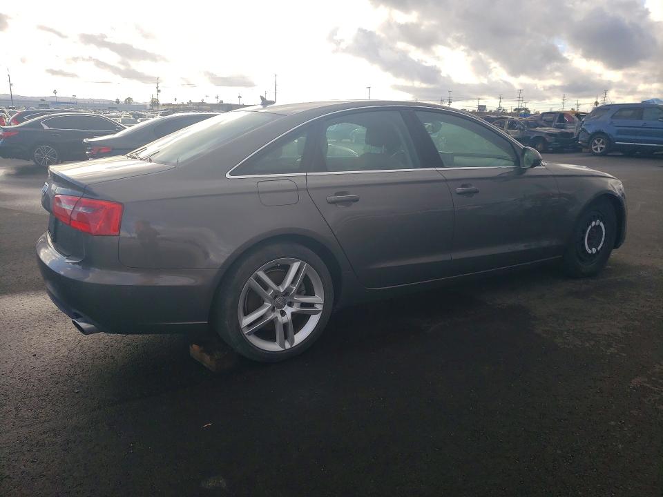 2014 Audi A6 VIN WAUGFAFC4EN079930 COPART salvage auction — MECHANICAL, Ca - Cert Of Title Or Salvage Acq, sold $1,300 on 2026-07-08 (photo 3)
