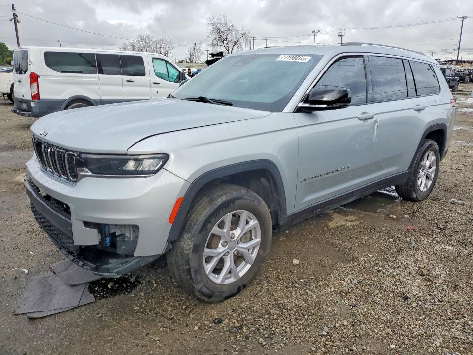 2021 Jeep Grand cherokee l VIN 1C4RJKBG9M8121305 COPART salvage auction — FRONT END, Va - Dis/Dlr/Exp Only Clean Title, sold $17,700 on 2026-07-29 (photo 1)