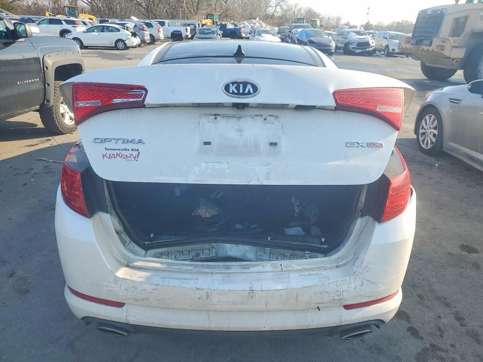 2011 Kia Optima VIN KNAGN4A77B5172113 COPART salvage auction — REAR END, Nj - Cert Of Title-Salvage, sold $875 on 2026-07-09 (photo 6)