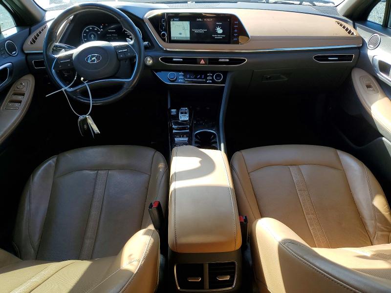 2021 Hyundai Sonata VIN 5NPEH4J2XMH132617 COPART salvage auction — FRONT END, Fl - Certificate Of Destruction, sold $4,150 on 2026-07-10 (photo 8)