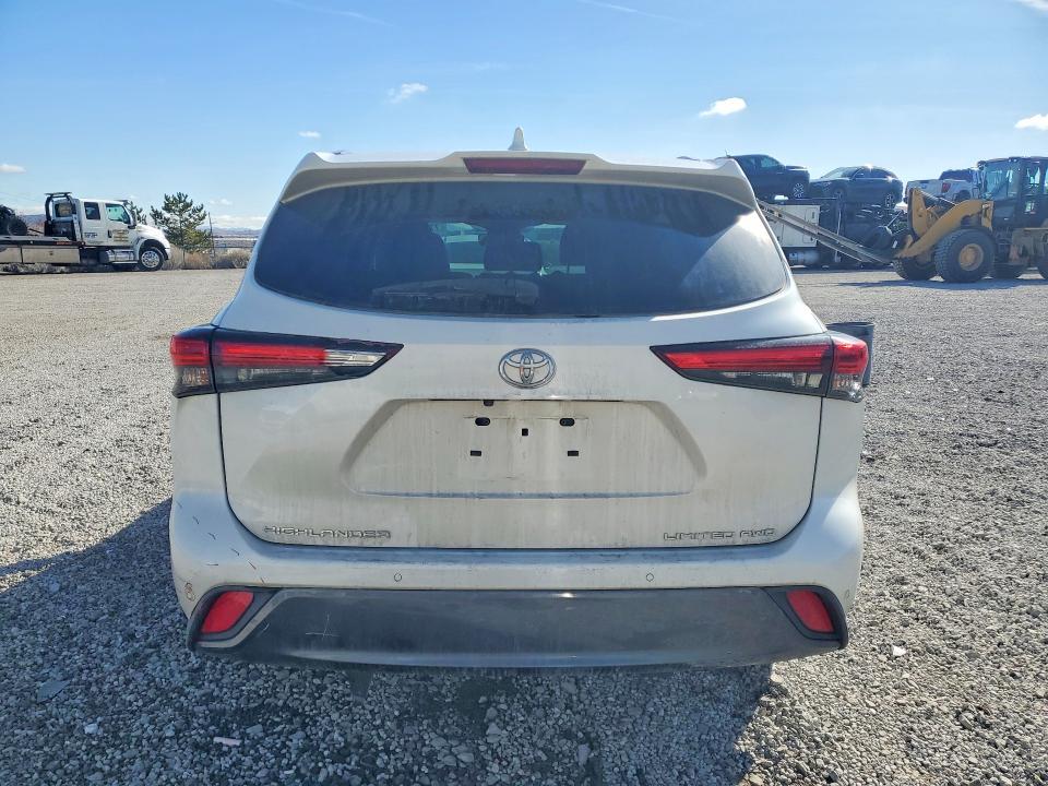 2020 Toyota Highlander VIN 5TDDZRBH6LS050935 COPART salvage auction — FRONT END, Nv - Salvage Title, sold $13,500 on 2026-07-16 (photo 6)