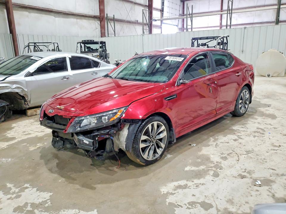 2015 Kia Optima VIN 5XXGR4A73FG410967 COPART salvage auction — FRONT END, Wv - Salvage Certificate, sold $600 on 2026-07-22 (photo 1)