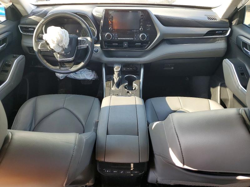 2020 Toyota Highlander VIN 5TDGZRAH4LS021836 COPART salvage auction — FRONT END, Tx - Salvage Vehicle Title, sold $12,400 on 2026-07-20 (photo 8)