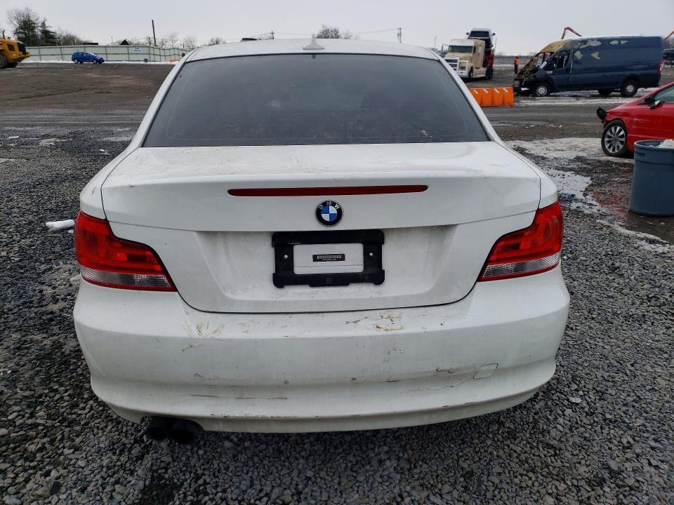 2012 BMW 1 series VIN WBAUP9C5XCVL91865 COPART salvage auction — FRONT END, Nj - Cert Of Title-Salvage, sold $450 on 2026-07-07 (photo 6)