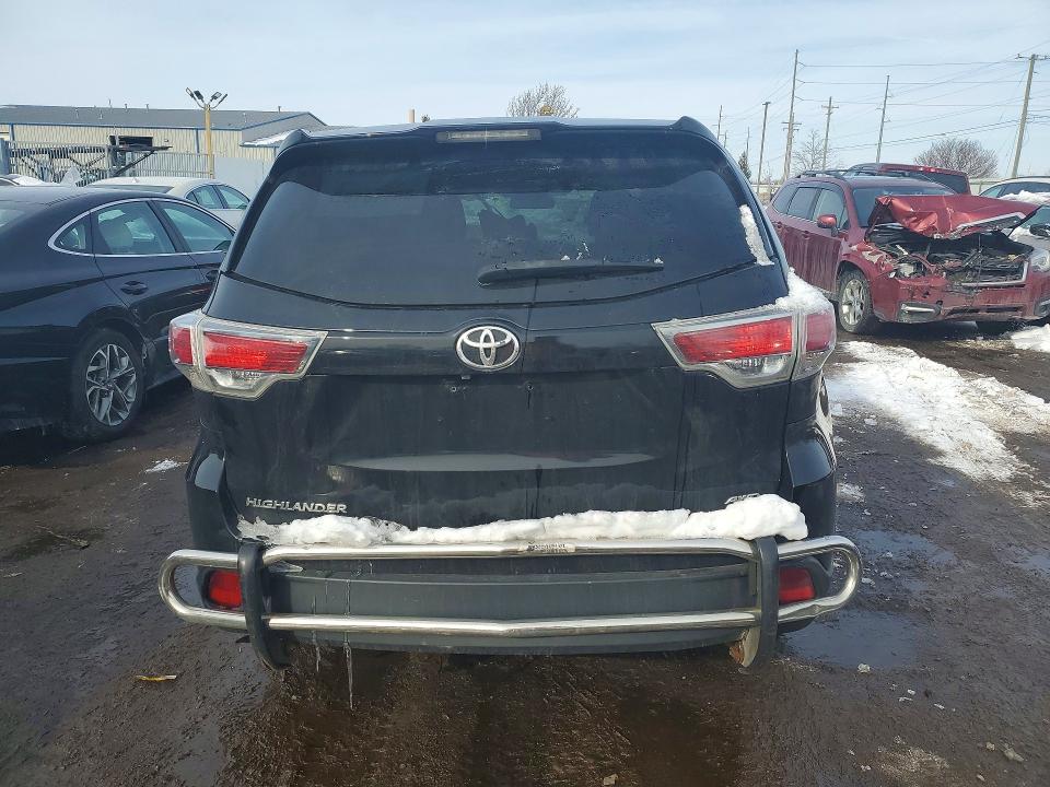 2016 Toyota Highlander VIN 5TDBKRFH6GS259281 COPART salvage auction — FRONT END, Salvage Title, sold $4,150 on 2026-07-31 (photo 6)