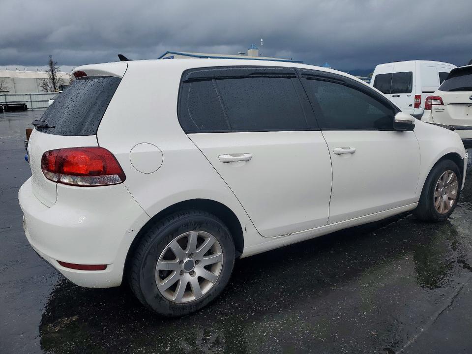 2012 Volkswagen Golf VIN WVWDB7AJ7CW309719 COPART salvage auction — FRONT END, Ca - Salvage Certificate, sold $525 on 2026-07-07 (photo 3)