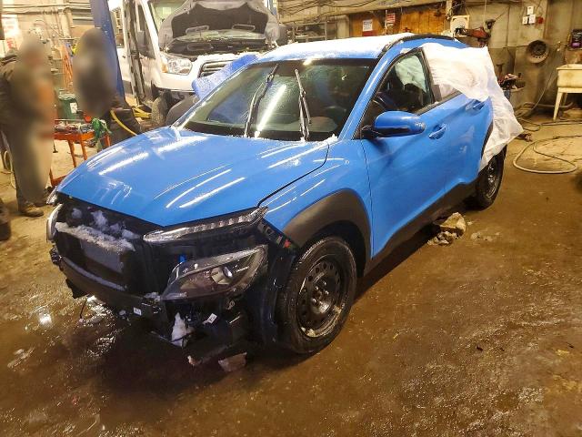 2022 Hyundai Kona VIN KM8K22AB5NU898556 COPART salvage auction — FRONT END, ON - PERMIT NO BRAND - UNFIT, sold $3,850 on 2026-07-07 (photo 1)
