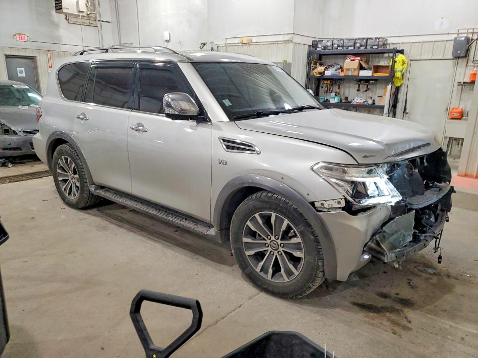 2019 Nissan Armada VIN JN8AY2NDXK9091852 COPART salvage auction — FRONT END, MO - SALVAGE CERTIFICATE OF TITLE, sold $7,200 on 2026-07-28 (photo 4)