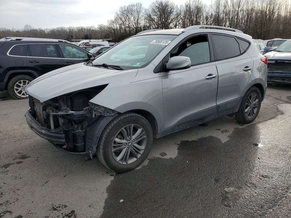 2015 Hyundai Tucson VIN KM8JUCAGXFU099431 COPART salvage auction — FRONT END, Nj - Cert Of Title-Salvage, sold $1,550 on 2026-07-09 (photo 1)
