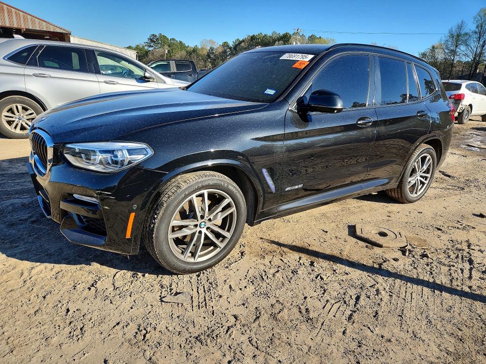 2018 BMW X3 VIN 5UXTR9C51JLC75764 COPART salvage auction — Burn Interior, Tx - Salvage Vehicle Title, sold $7,800 on 2026-07-21 (photo 1)